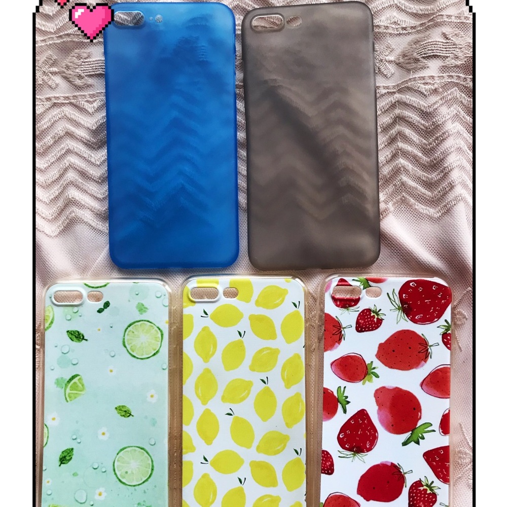 All 5 for $10!Ultra thin Iphone 7+/8+ cute cases